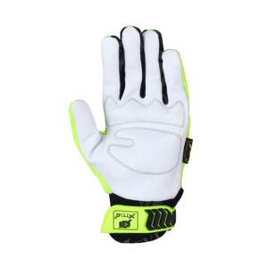 Premium Goat skin Leather Gloves, Heavy duty TPR protection Gloves