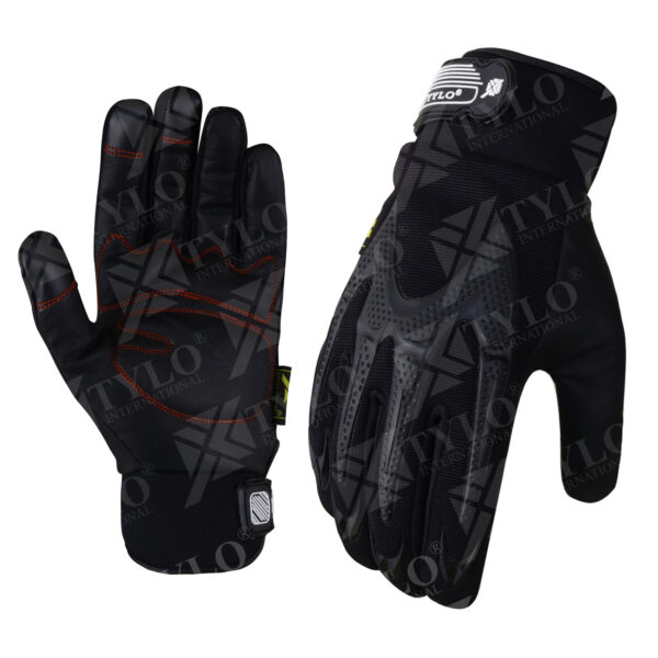 Best Motorcycle Lightweight Leather Palm with TPR protection on the back Gloves